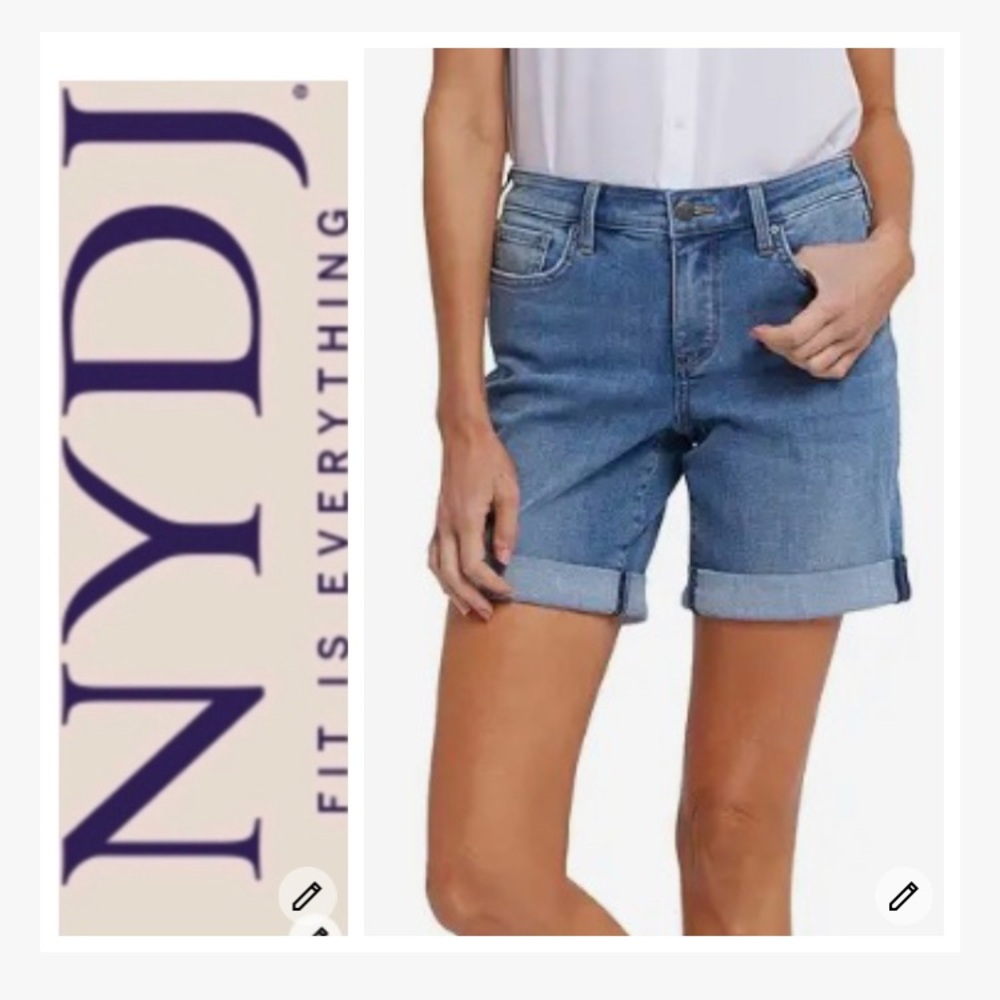 NWT NYDJ Denim Rolled Shorts